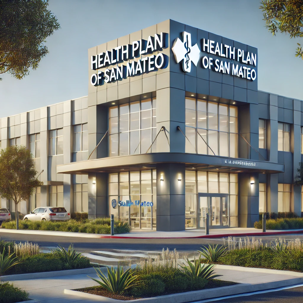 Health Plan of San Mateo building, representing the challenges and systemic failures within Northern California's healthcare system.