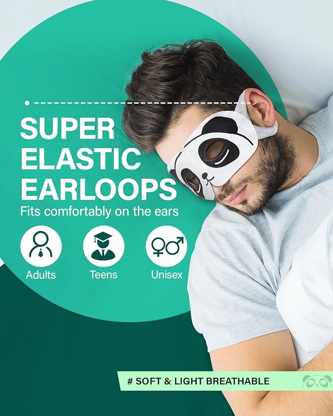 Warm eye mask for better focus and sleep